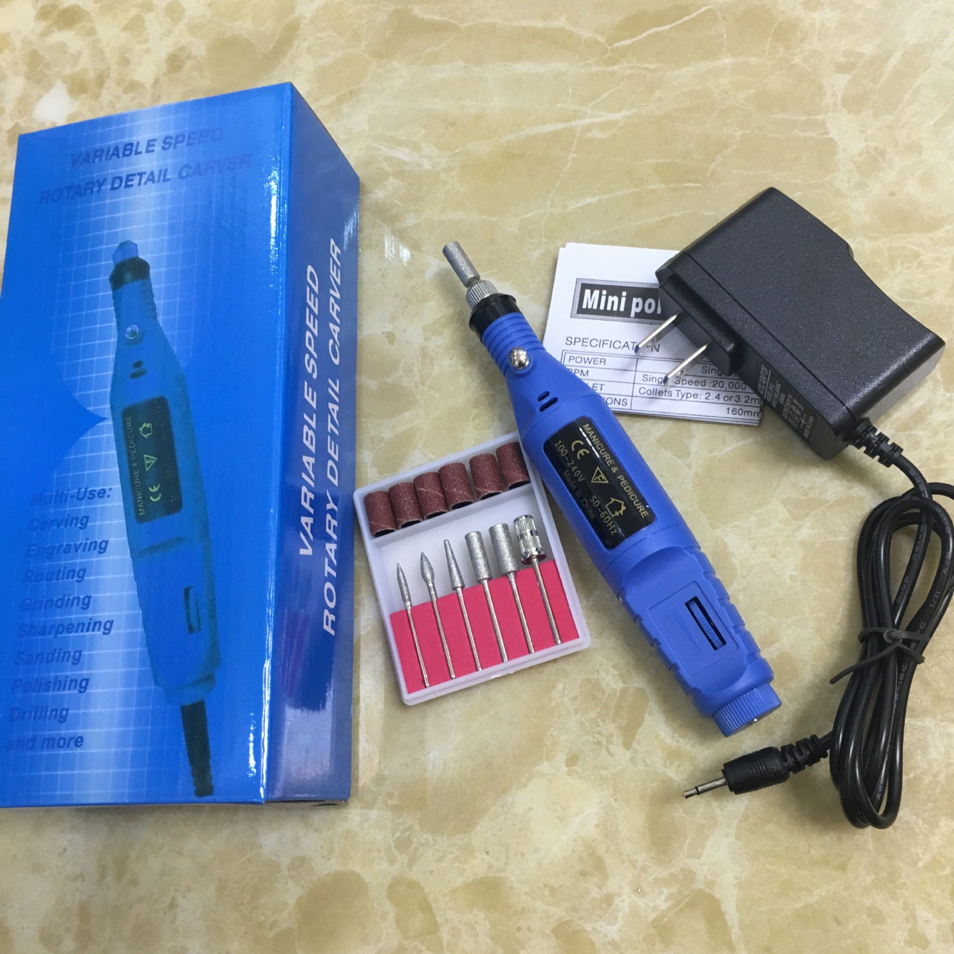 Electric Nail Polish Machine Pen Nail Art Tool - ViroxaStore