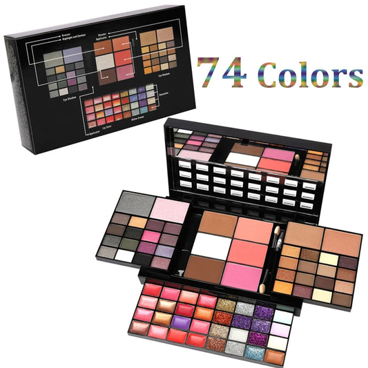 74-Color Makeup Kit - ViroxaStore